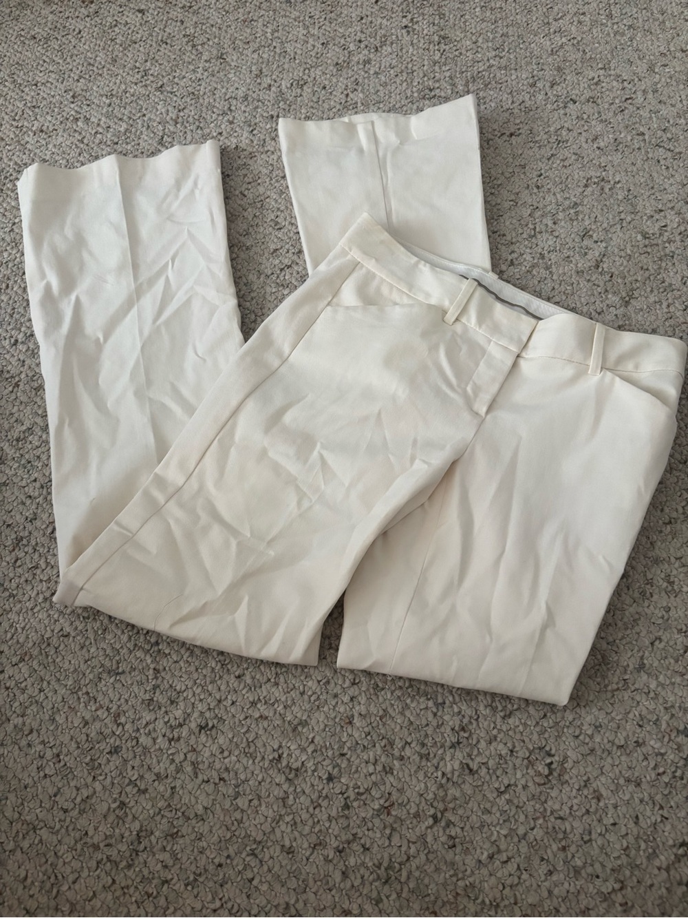 Theory Cream Tailored Dress Pants